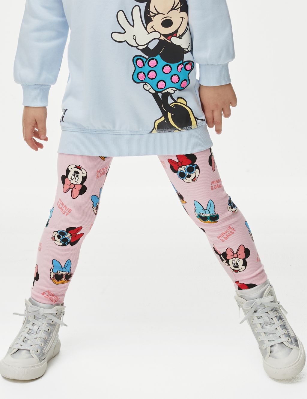 2pc Cotton Rich Minnie Mouse™ Hoodie Outfit (2-8 Yrs) 4 of 7