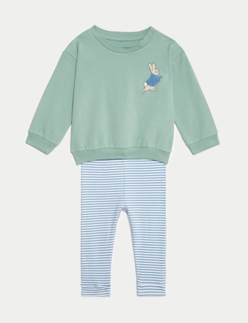 2pc Cotton Rich Peter Rabbit™ Outfit (0-3 Yrs) 1 of 8