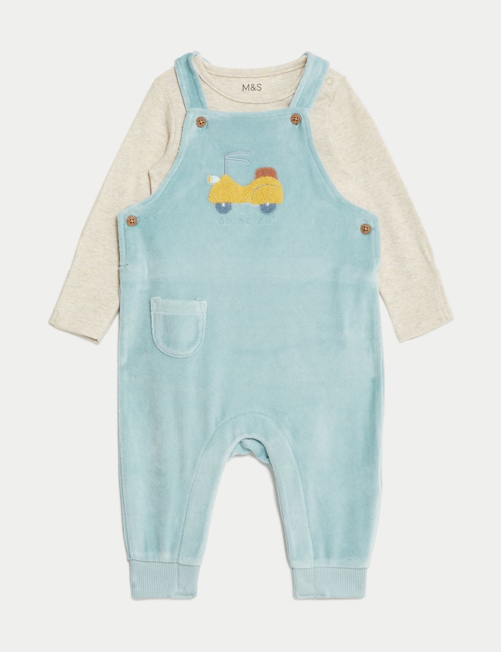 2pc Cotton Rich Scooter Outfit (7lbs-1 Yrs) 1 of 7