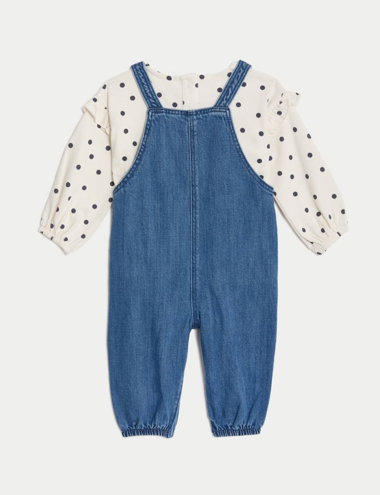 2pc Cotton Rich Spotted Outfit (0-3 Yrs) 3 of 8