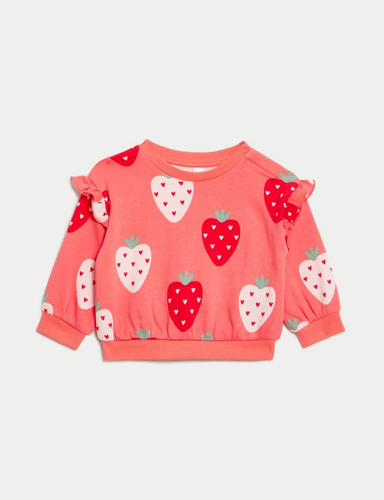 2pc Cotton Rich Strawberry Outfit (0-3 Yrs) 4 of 10