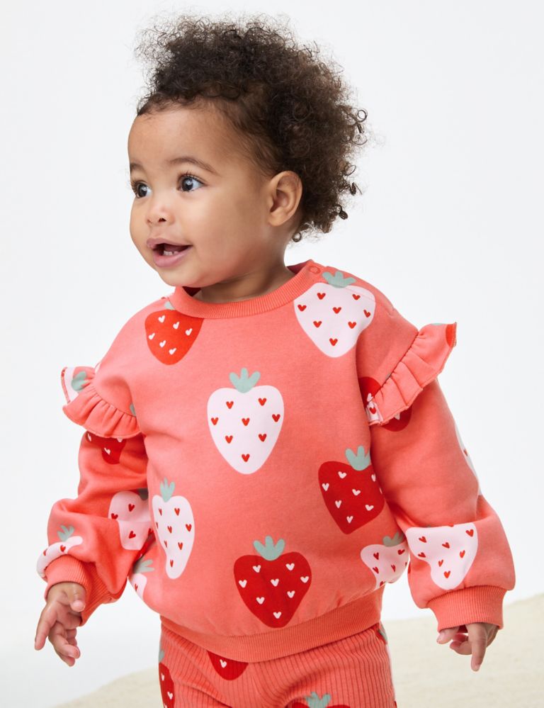 2pc Cotton Rich Strawberry Outfit (0-3 Yrs) 8 of 10
