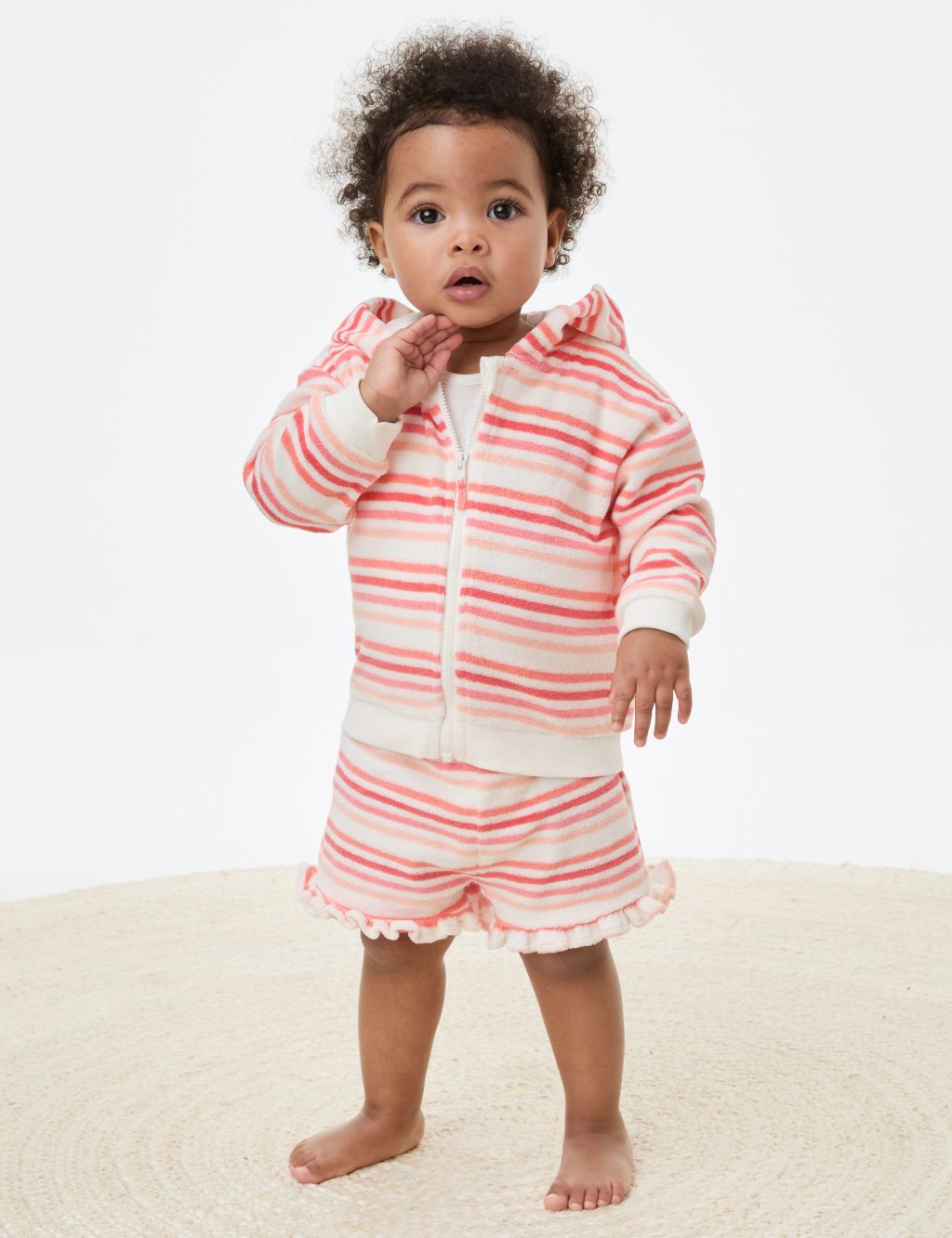 2pc Cotton Rich Striped Outfit (0-3 Yrs) 6 of 9