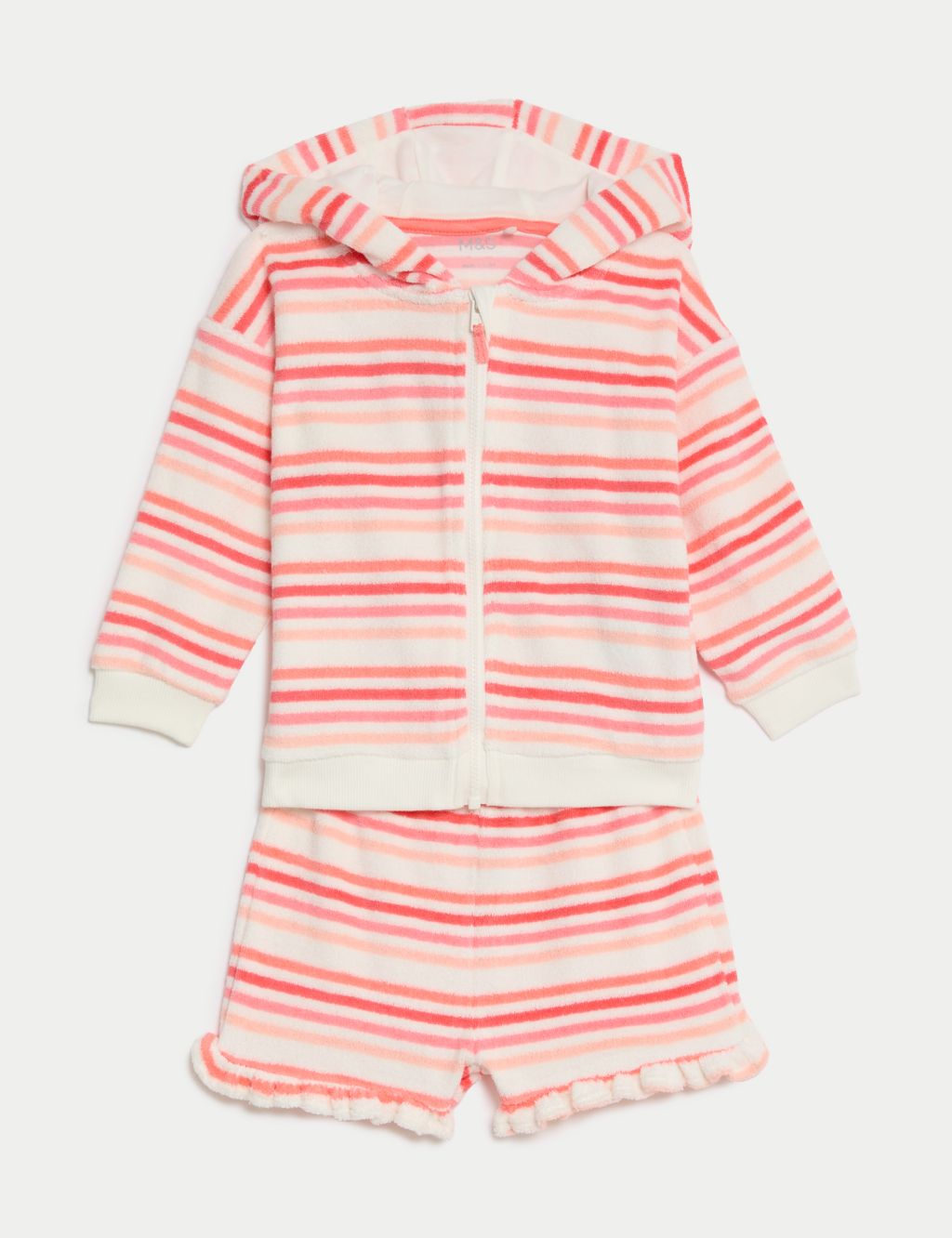 2pc Cotton Rich Striped Outfit (0-3 Yrs) 1 of 9
