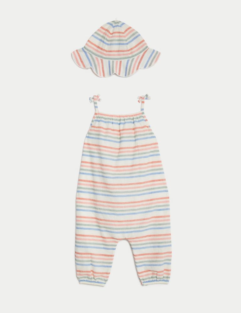 2pc Cotton Rich Striped Outfit (0-3 Yrs) 2 of 4