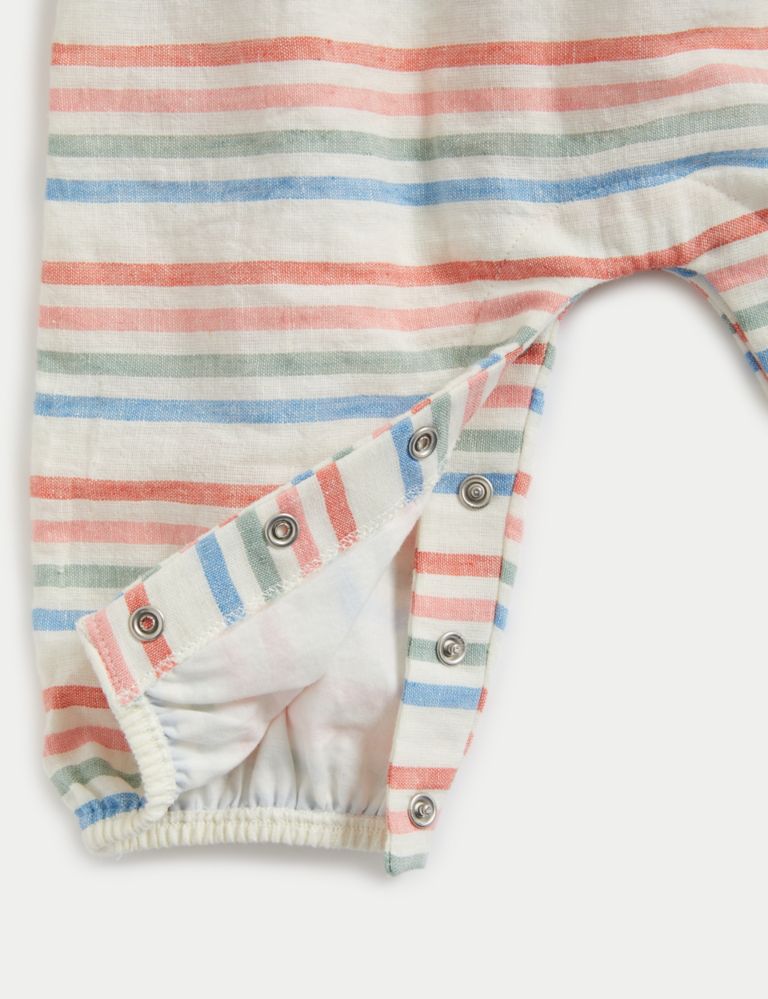 2pc Cotton Rich Striped Outfit (0-3 Yrs) 4 of 4