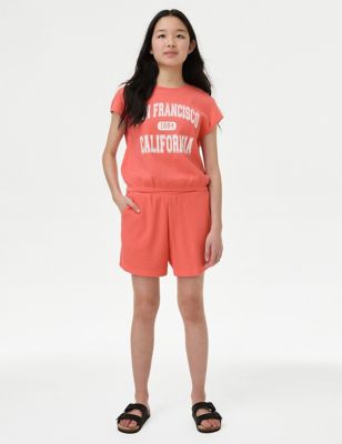 2pc Cotton-Rich Top & Bottom Outfit (6-16 Yrs) | M&S Collection | M&S