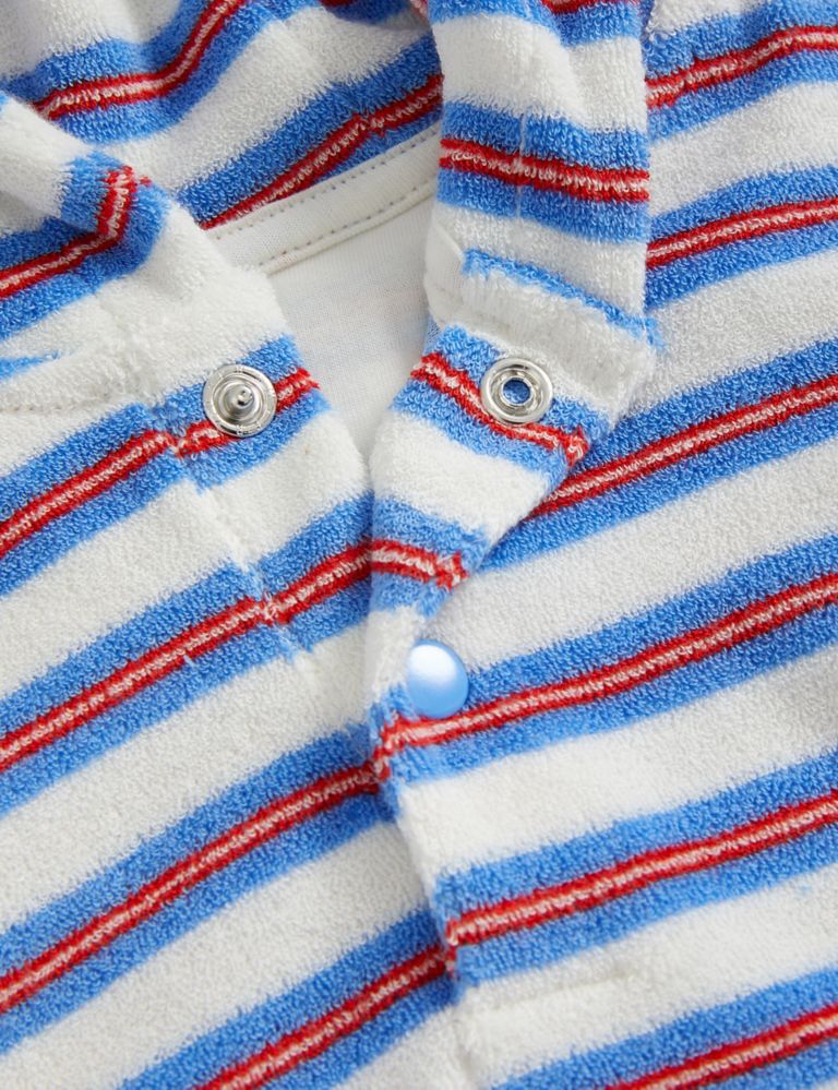 2pc Cotton Rich Towelling Striped Outfit (0-3 Yrs) 5 of 6