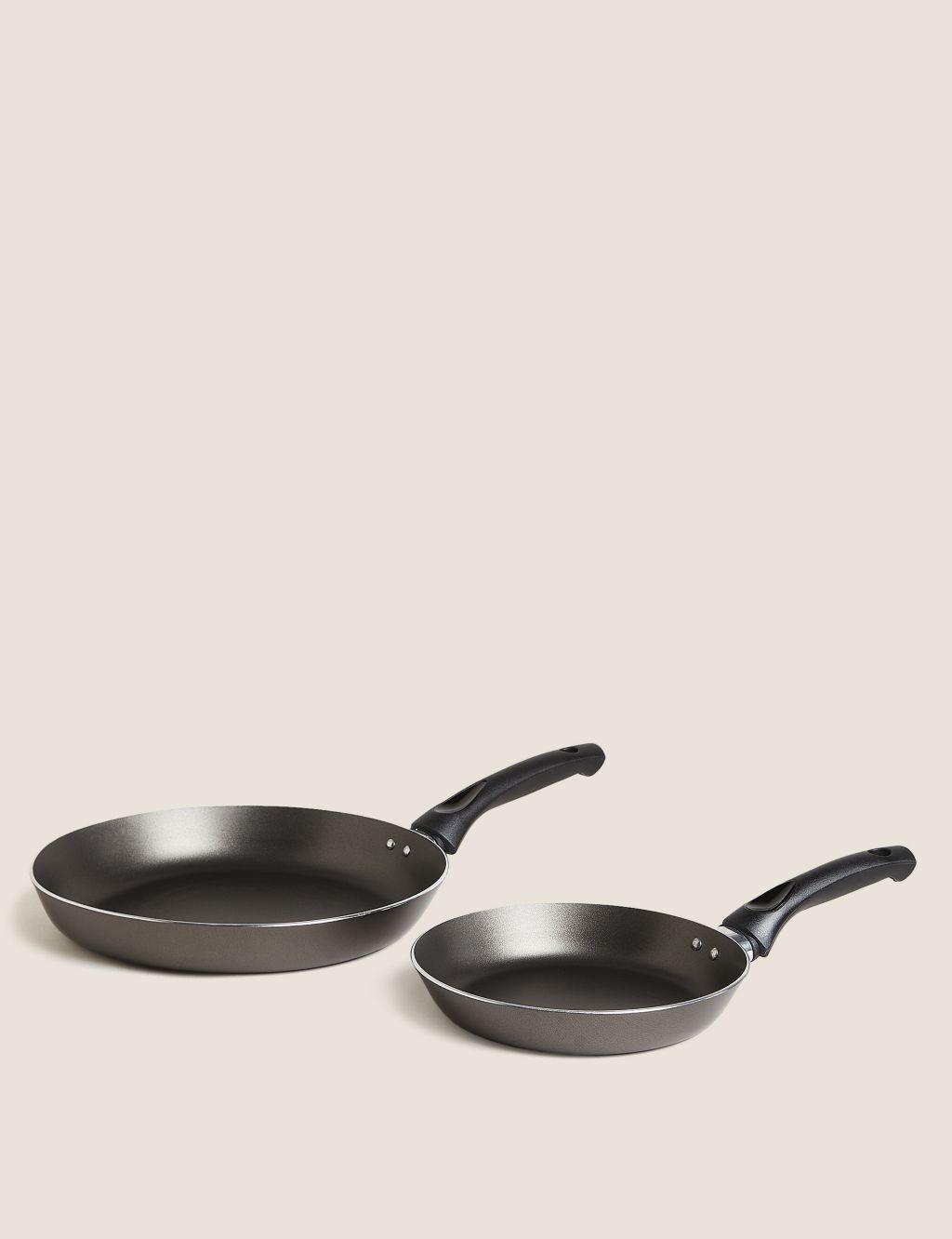 lijden Alfabet conversie 2pc Everyday Aluminium Frying Pan Set | M&S Collection | M&S