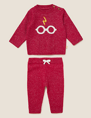 2pc Harry Potter™ Knitted Outfit (7lbs-3 Yrs) Image 2 of 6