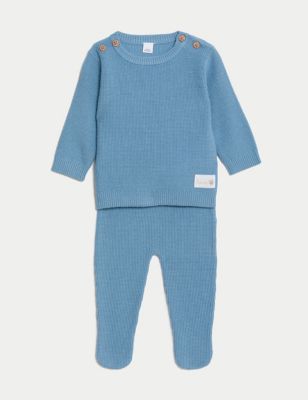 2pc Knitted Outfit (7lbs-1 Yrs) Image 2 of 9