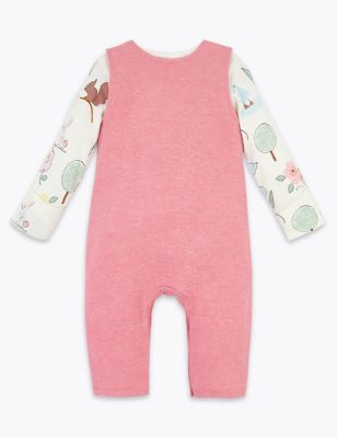 2pc Nature Print Dungarees Outfit (7lbs-12 Mths) Image 2 of 6