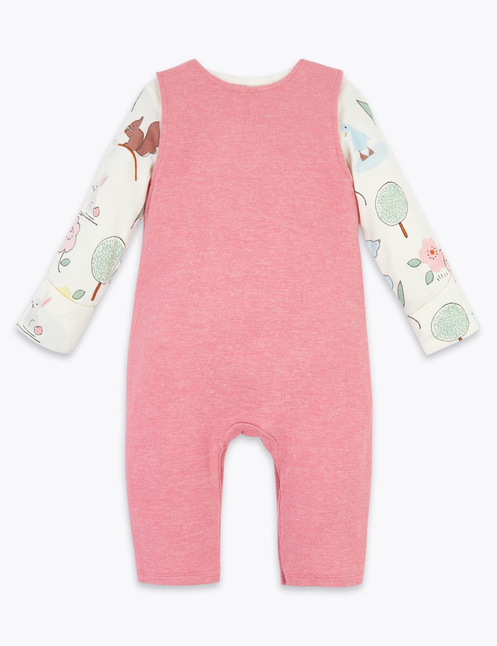 2pc Nature Print Dungarees Outfit (7lbs12 Mths) M&S