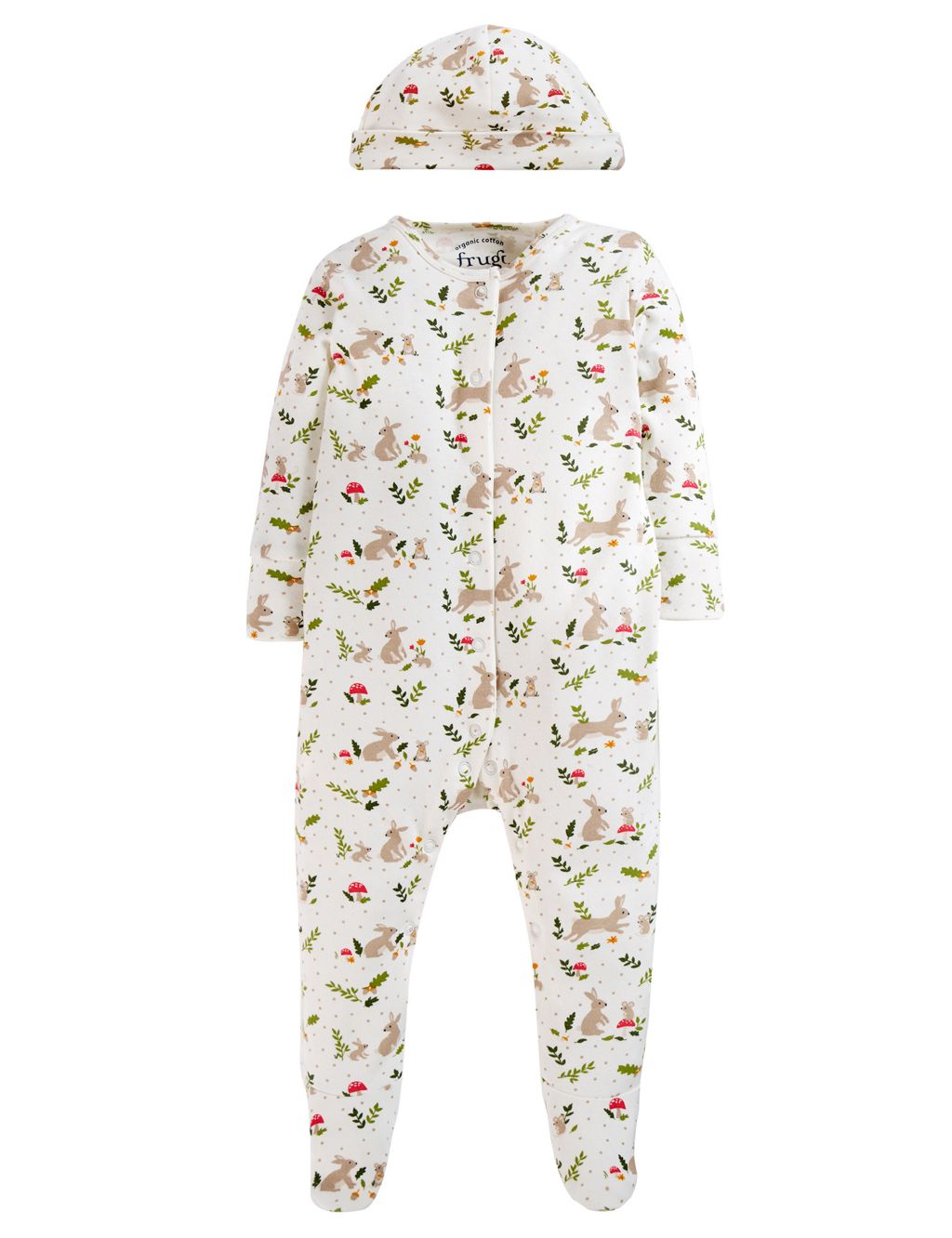 2pc Organic Cotton Animal Sleepsuit Gift Set (0-4 Yrs) 1 of 5