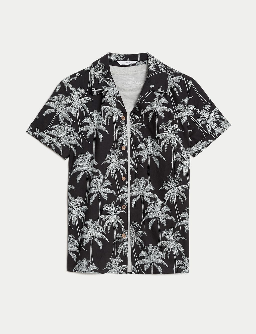 2pc Palm Print Shirt and T-Shirt Set(6-16 Yrs) 1 of 6
