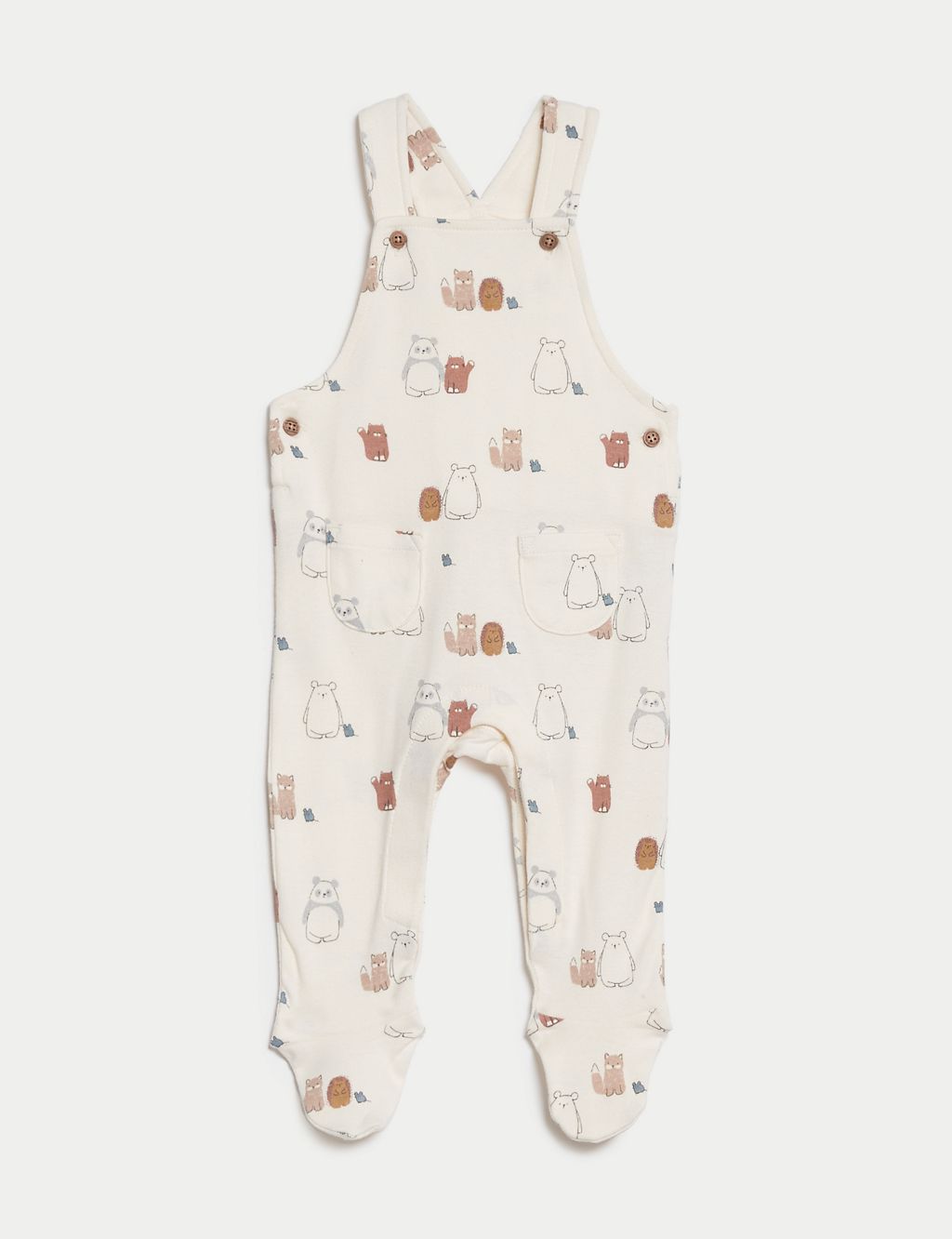2pc Pure Cotton Animal Dungarees Outfit (7lbs-1 Yrs) 7 of 9