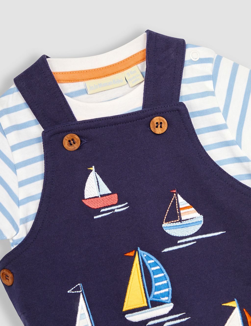 2pc Pure Cotton Boat Outfit (0-24 Mths) 2 of 4