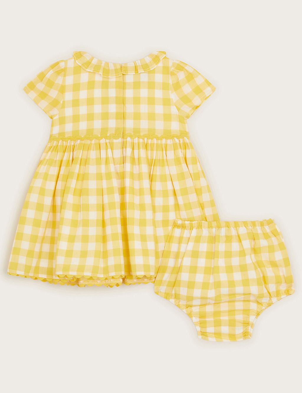 2pc Pure Cotton Check Animal Outfit (0-18 Mths) 1 of 3