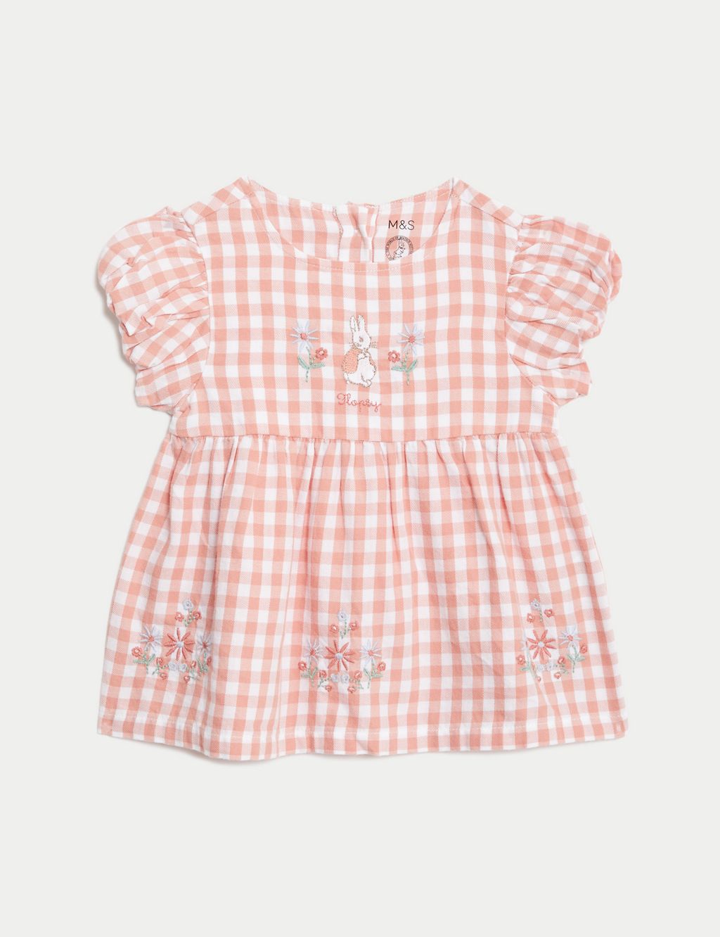 2pc Pure Cotton Checked Peter Rabbit™ Outfit (0-3 Yrs) 8 of 8