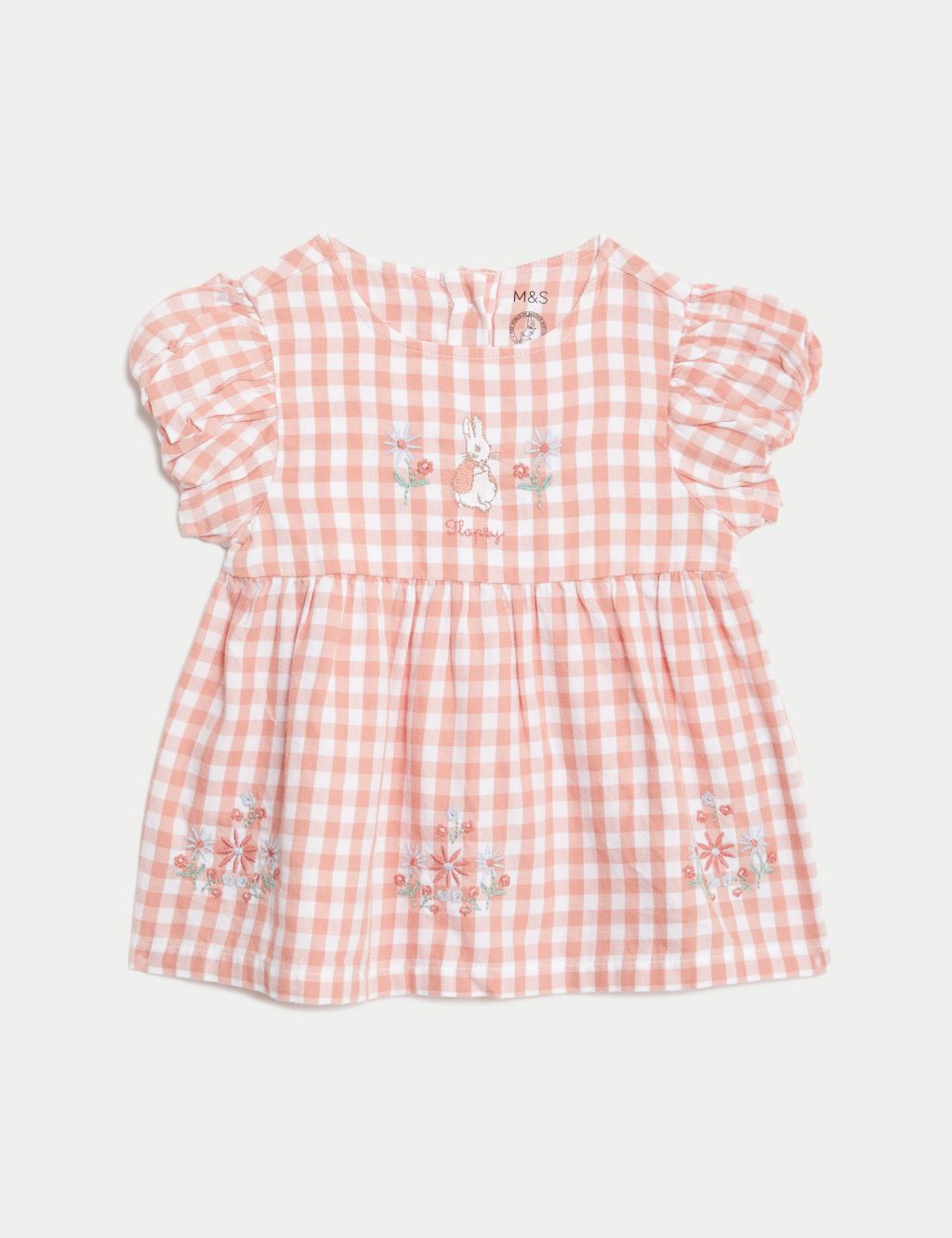 2pc Pure Cotton Checked Peter Rabbit™ Outfit (0-3 Yrs) 8 of 8