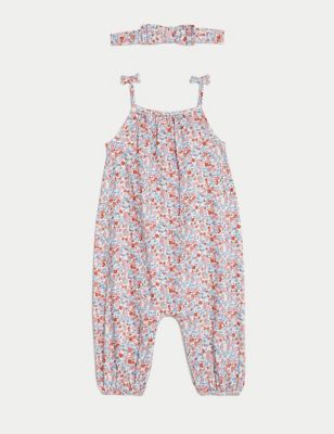 2pc Pure Cotton Ditsy Floral Outfit (0-3 Yrs) Image 2 of 6