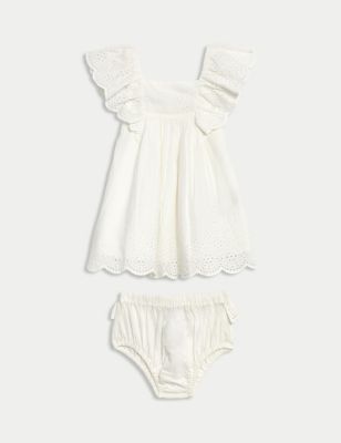 2pc Pure Cotton Dress Outfit (0-3 Yrs) Image 2 of 6