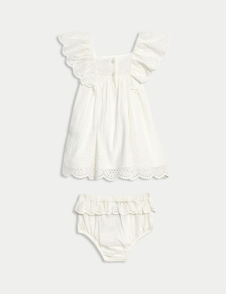 2pc Pure Cotton Dress Outfit (0-3 Yrs) 3 of 6