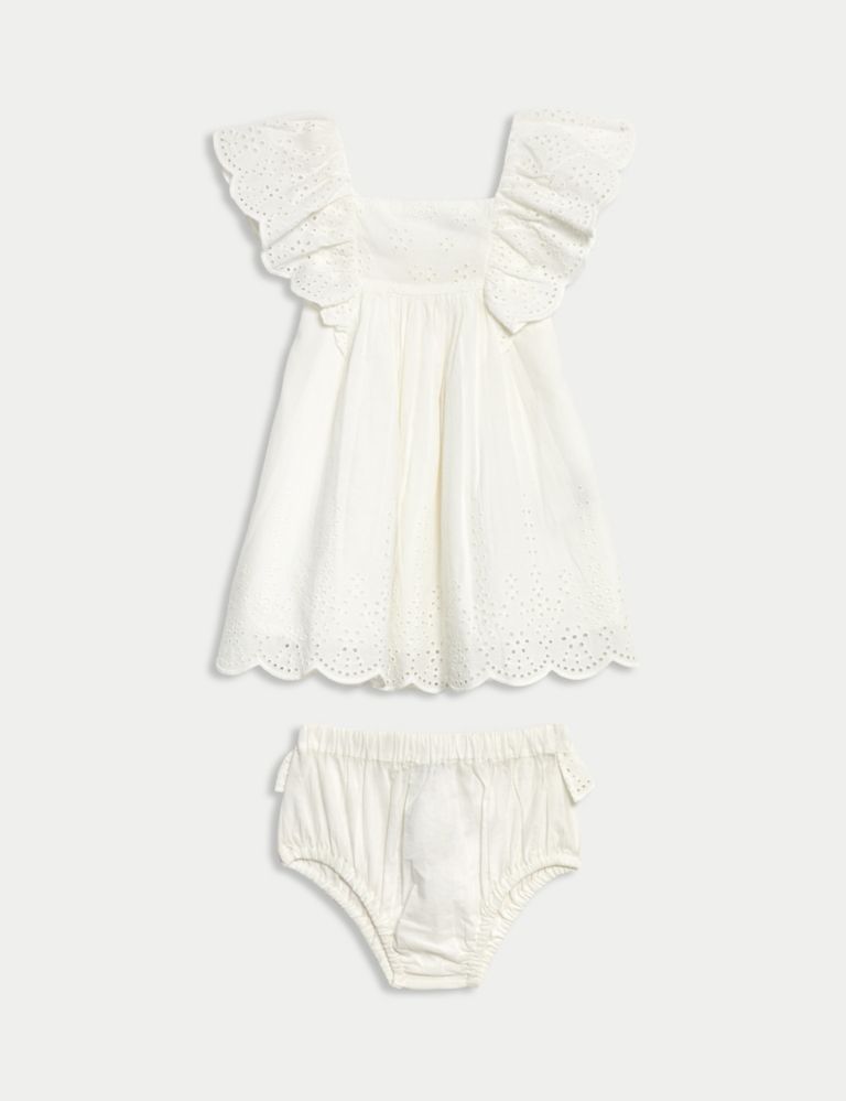 2pc Pure Cotton Dress Outfit (0-3 Yrs) 2 of 6