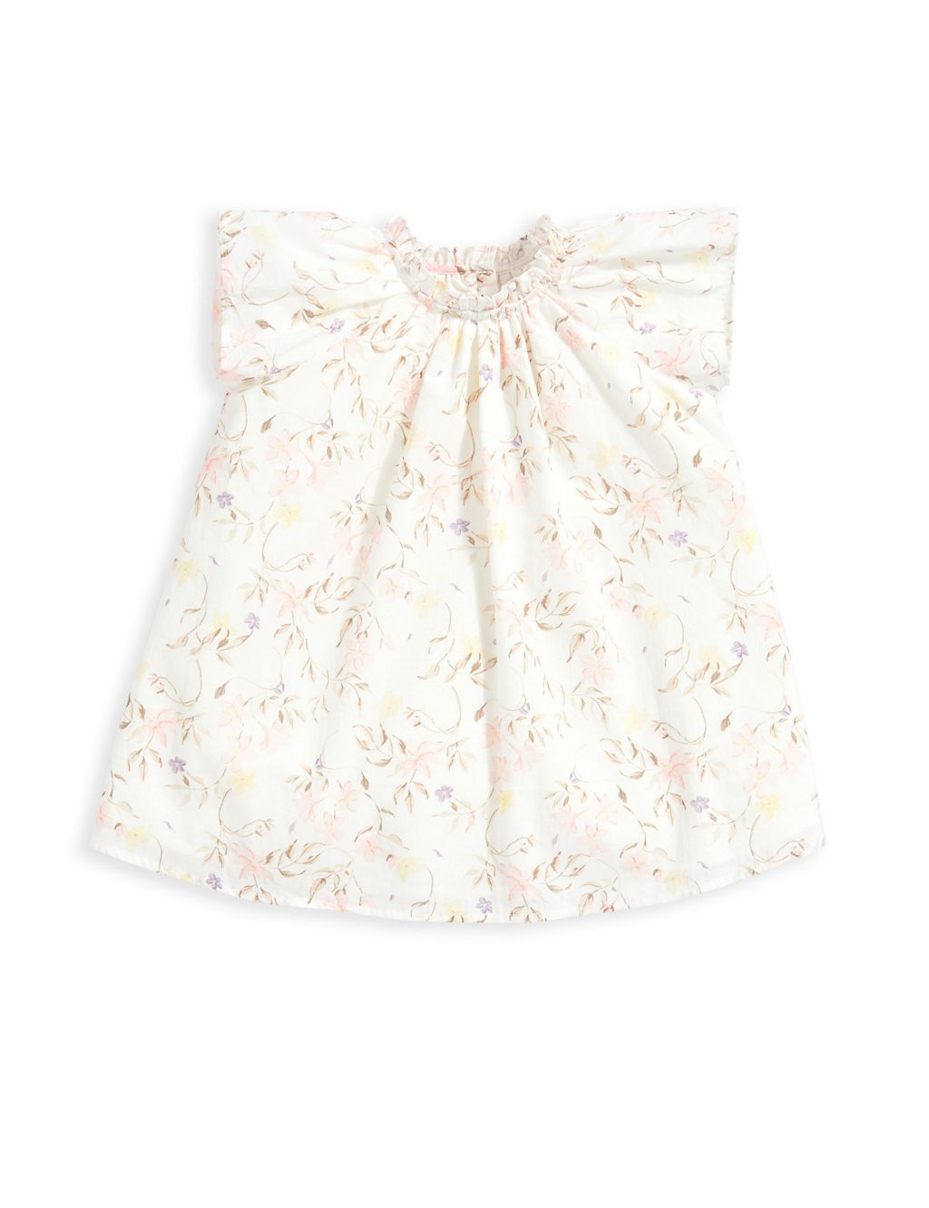 2pc Pure Cotton Floral Outfit (0-3 Yrs) 1 of 4