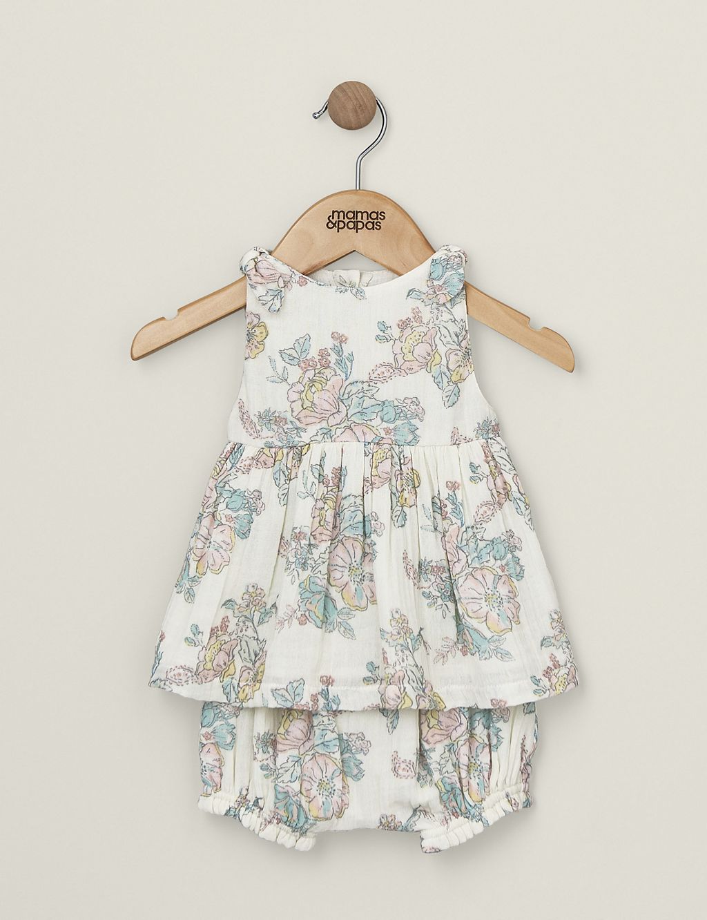 2pc Pure Cotton Floral Outfit (0-3 Yrs) 3 of 5