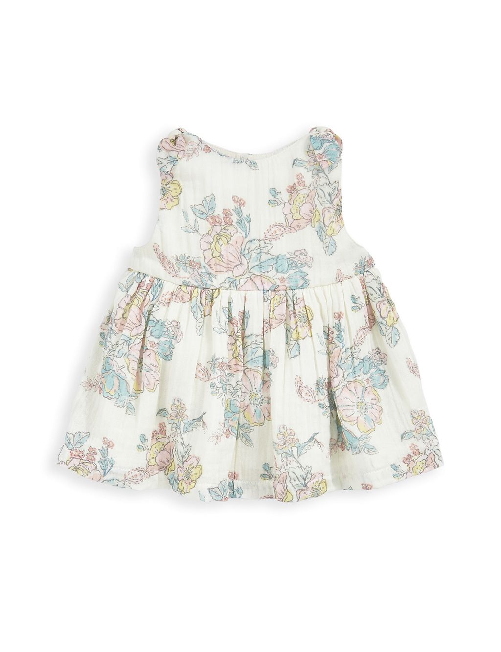 2pc Pure Cotton Floral Outfit (0-3 Yrs) 4 of 5