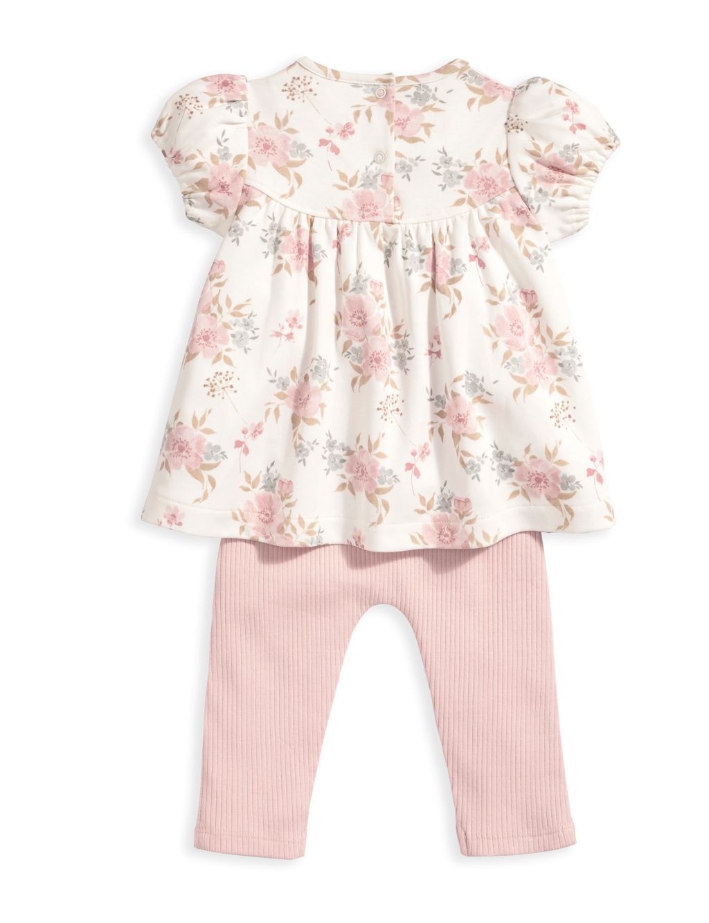 2pc Pure Cotton Floral Outfit (7lbs-12 Mths) 2 of 5