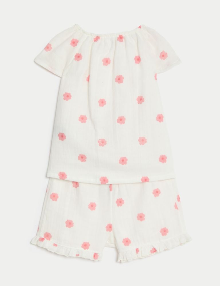 2pc Pure Cotton Flower Top & Bottom Outfit (0-3 Yrs) 3 of 9