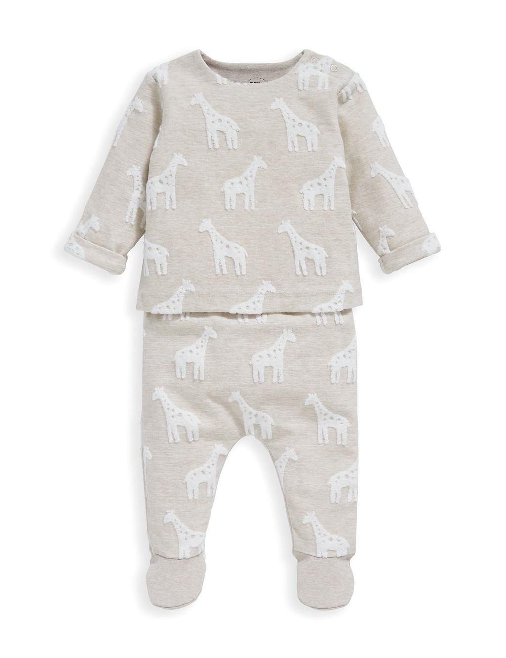 2pc Pure Cotton Giraffe Outfit (7lbs-12 Mths) 1 of 6