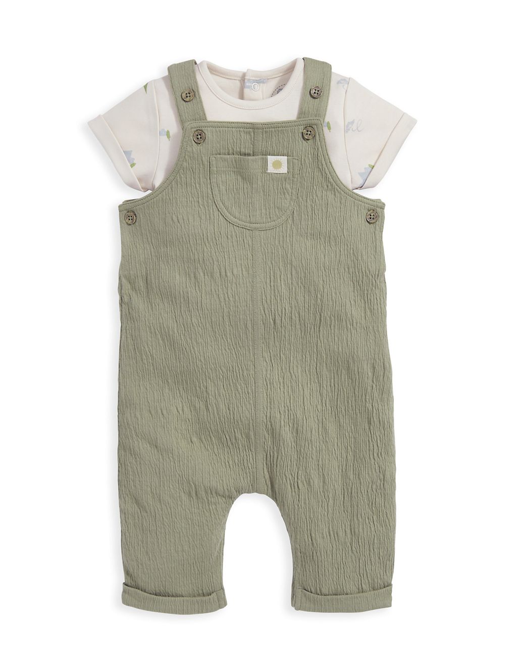 2pc Pure Cotton Outfit (0-3 Yrs) 1 of 5