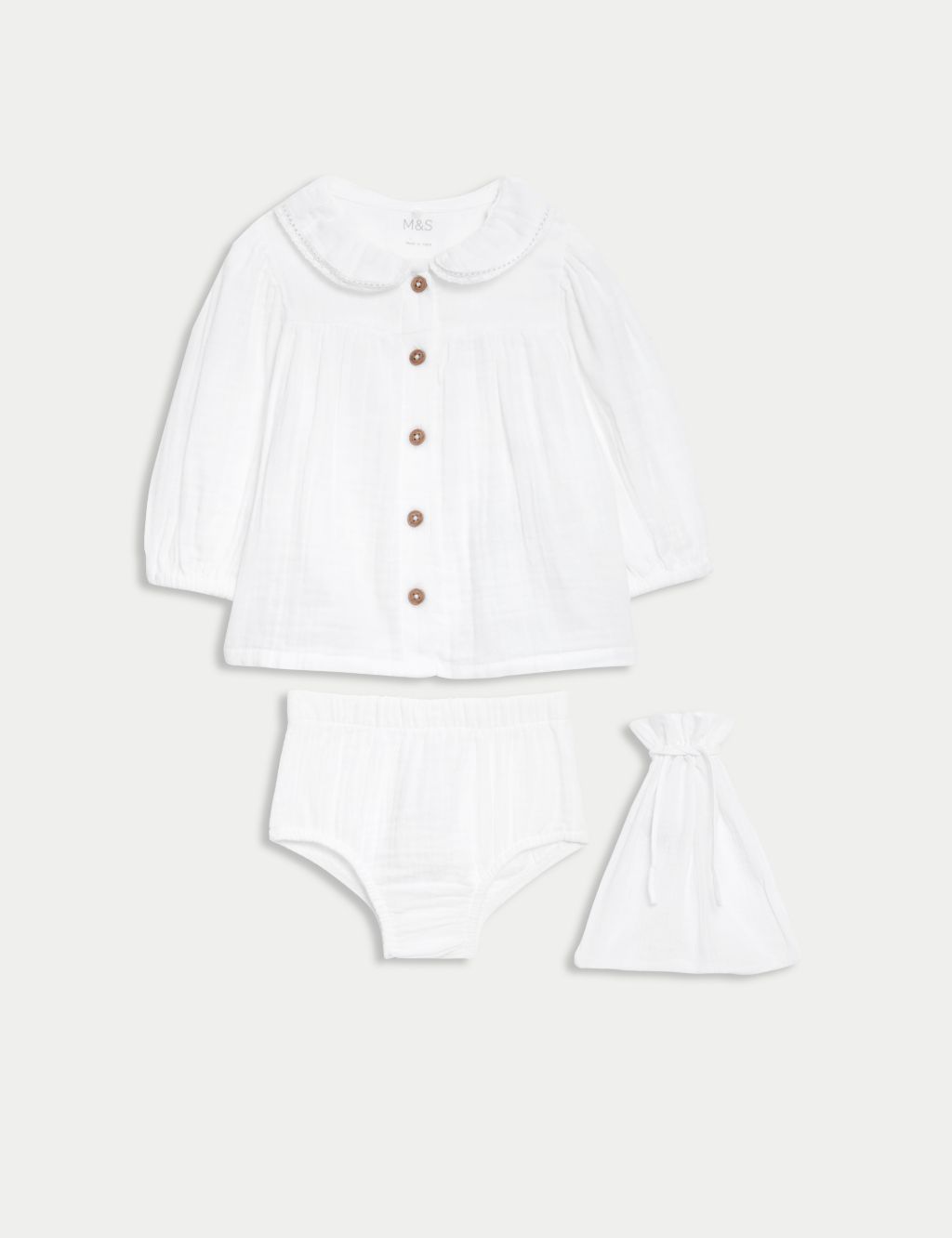 2pc Pure Cotton Outfit (7lbs-1 Yrs) 1 of 8
