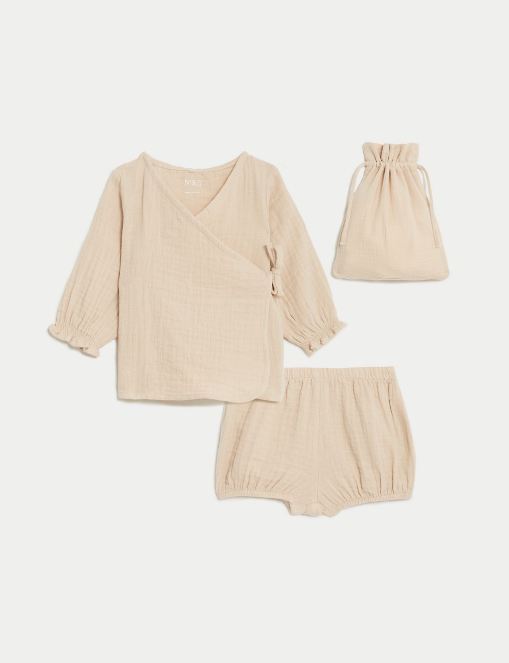 2pc Pure Cotton Outfit (7lbs-1 Yrs) 1 of 8