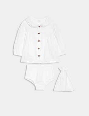 2pc Pure Cotton Outfit (7lbs-12 Mths) Image 2 of 8