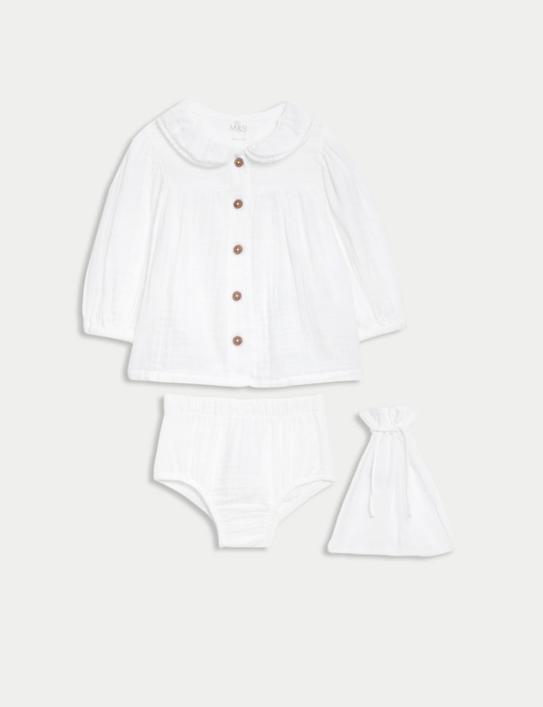 2pc Pure Cotton Outfit (7lbs-12 Mths) 2 of 8