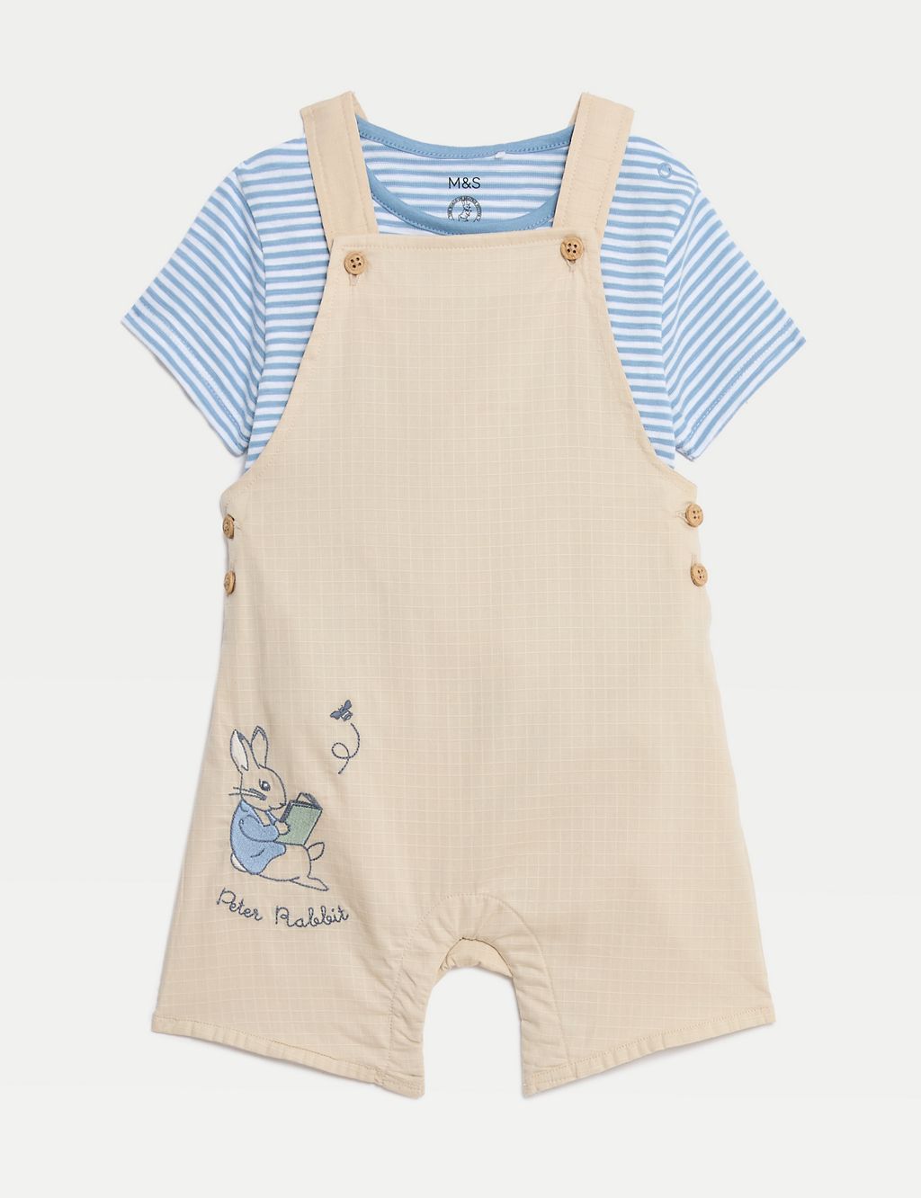 2pc Pure Cotton Peter Rabbit™ Outfit (0-3 Yrs) 1 of 8