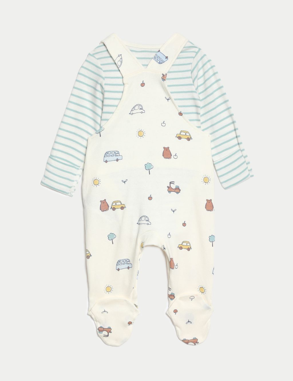 2pc Pure Cotton Printed Outfit (7lbs-1 Yrs) 2 of 9
