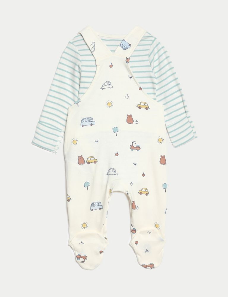2pc Pure Cotton Printed Outfit (7lbs-1 Yrs) 3 of 9