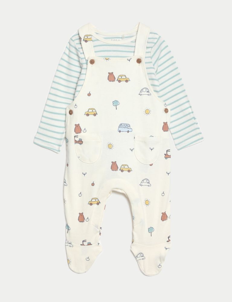2pc Pure Cotton Printed Outfit (7lbs-1 Yrs) 2 of 9
