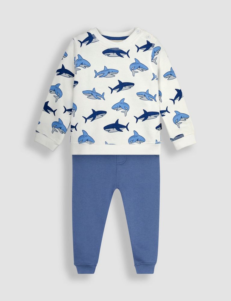 2pc Pure Cotton Shark Outfit (6 Mths-5 Yrs) 2 of 6