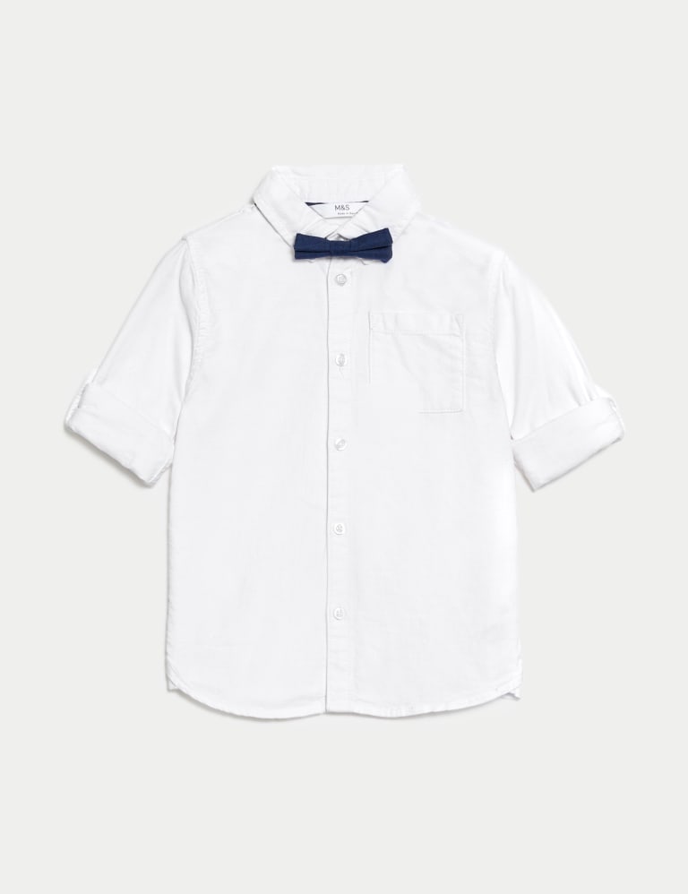 Short sleeve outlet bow tie