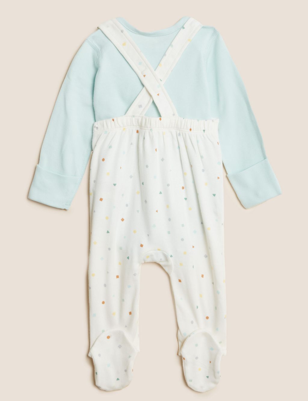 2pc Pure Cotton Spot Outfit (7lbs - 12 Mths) 1 of 7