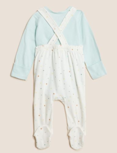 2pc Pure Cotton Spot Outfit (7lbs - 12 Mths) 2 of 7