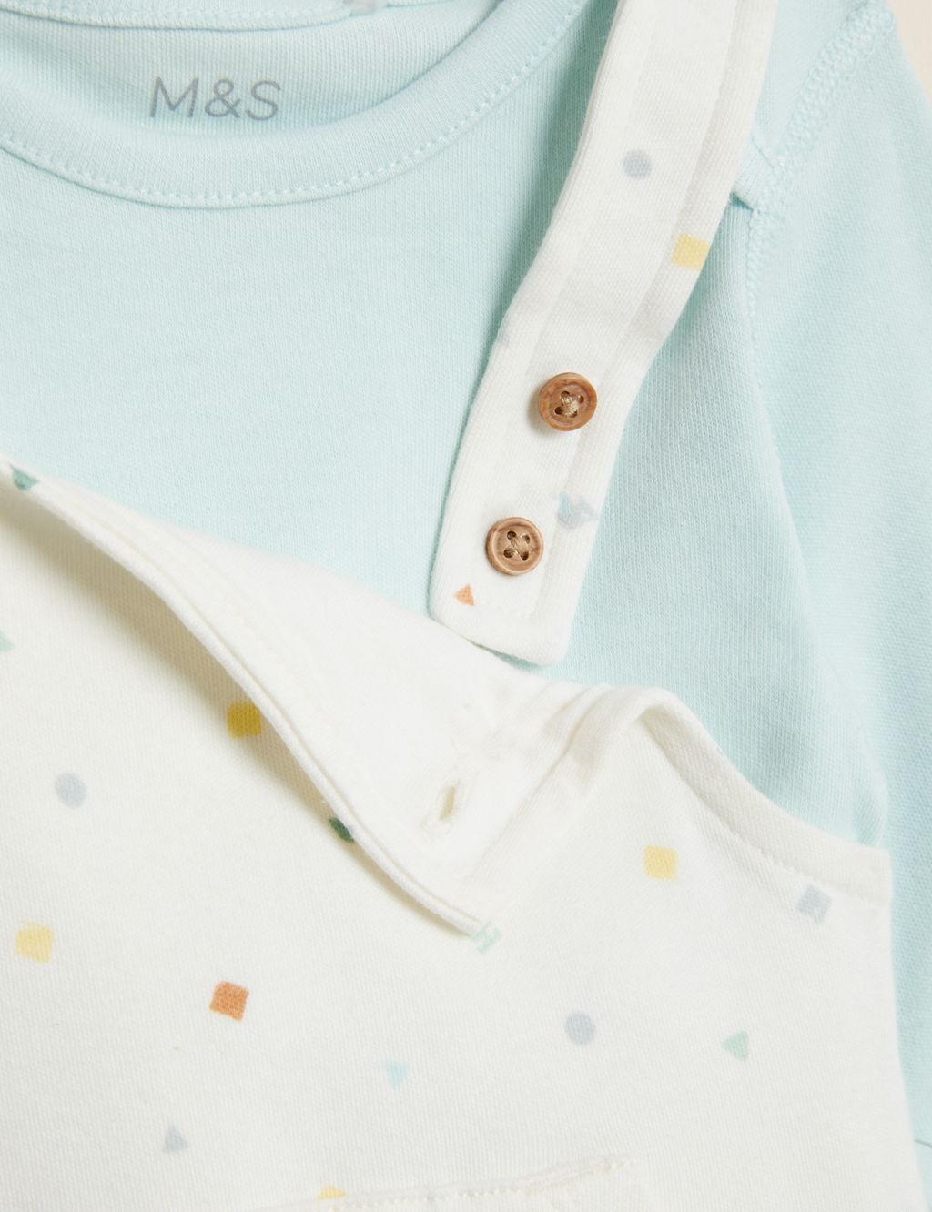 2pc Pure Cotton Spot Outfit (7lbs - 12 Mths) 4 of 7