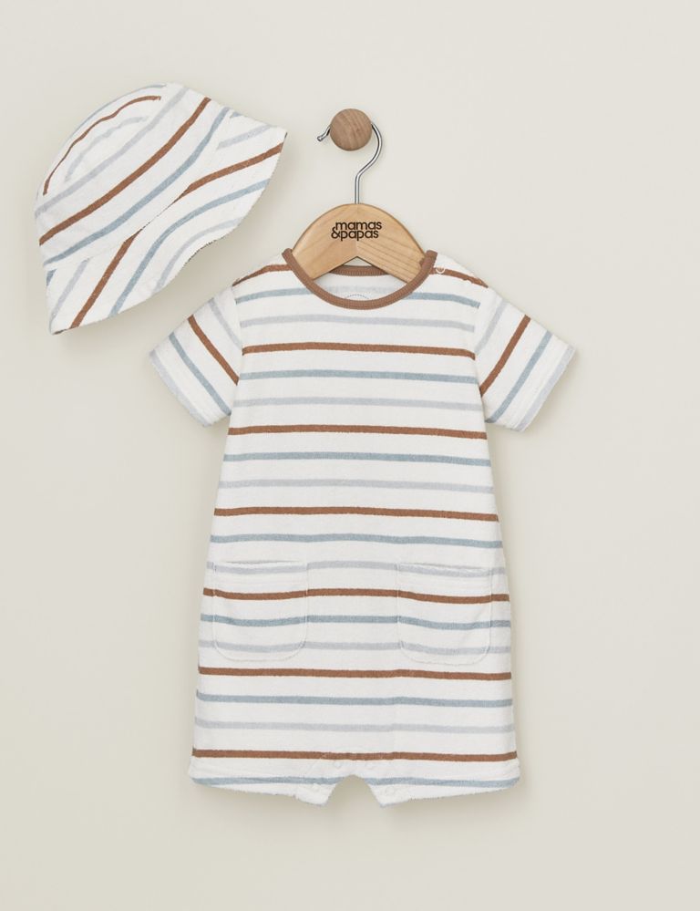 2pc Pure Cotton Striped Outfit (0-24 Mths) 1 of 4