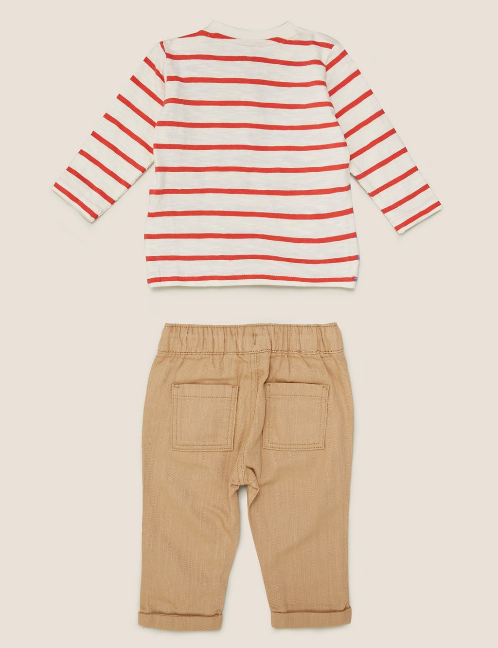 2pc Pure Cotton Striped Outfit (0-3 Yrs) 1 of 5